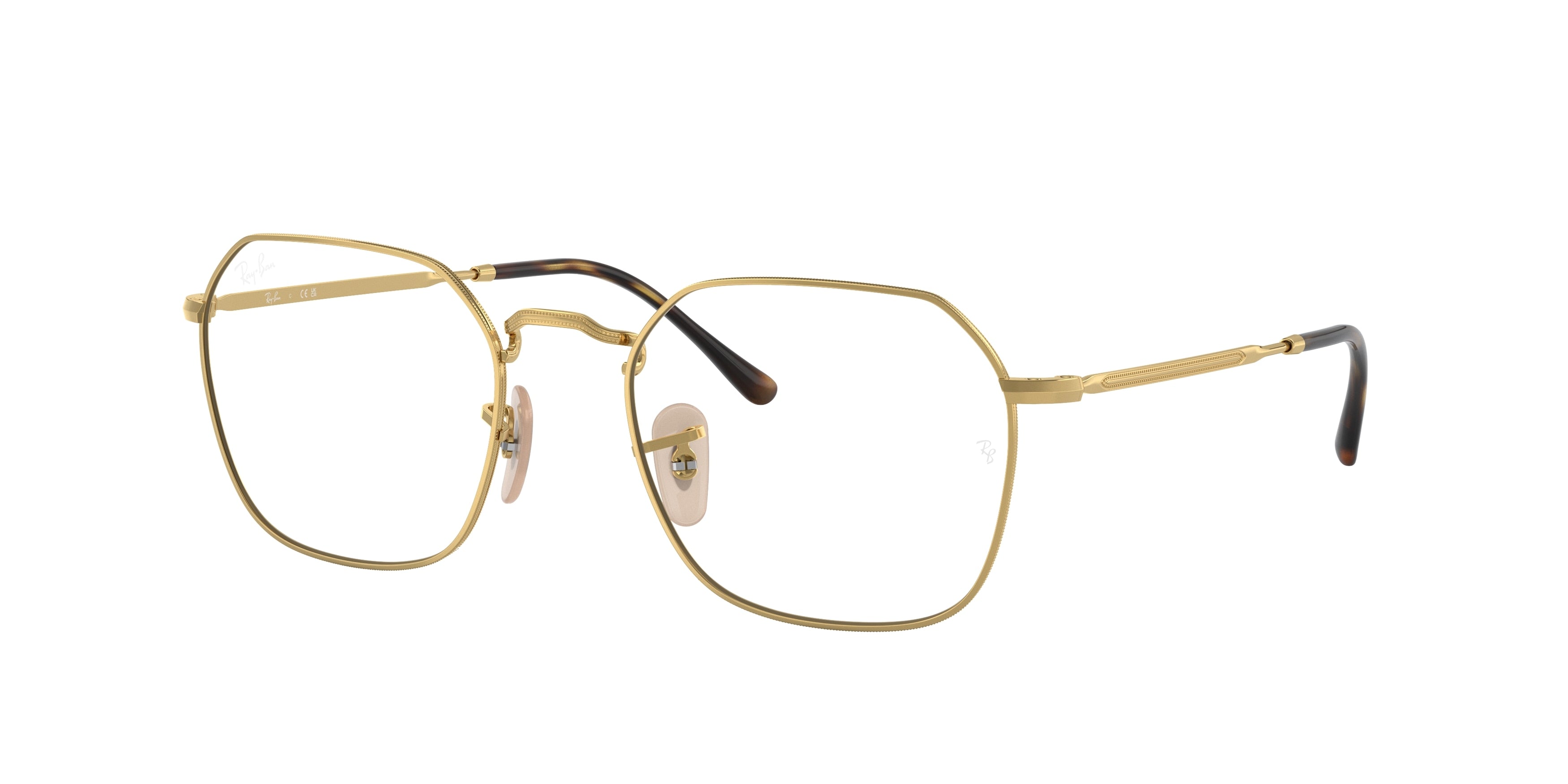 Ray-Ban Optical JIM RX3694V Irregular Eyeglasses  2500-Gold 53-140-20 - Color Map Gold