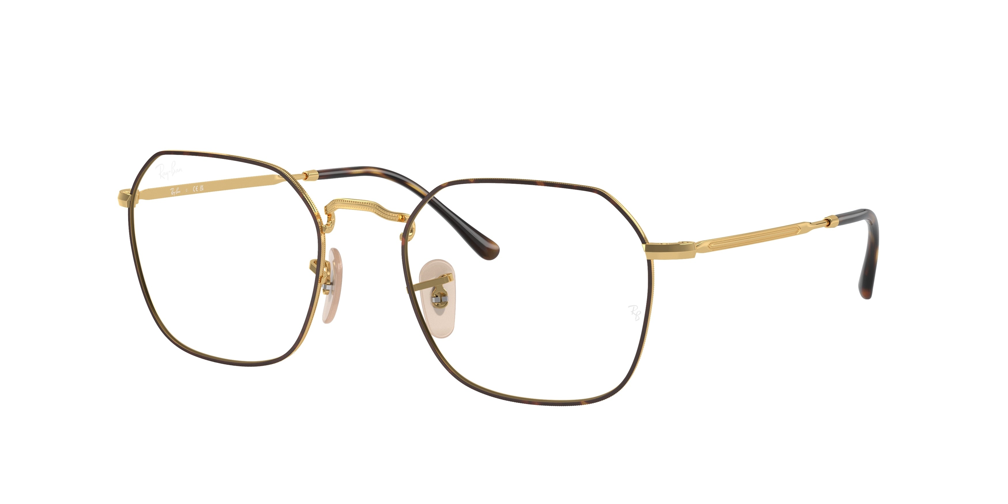 Ray-Ban Optical JIM RX3694V Irregular Eyeglasses  2945-Havana On Gold 53-140-20 - Color Map Tortoise