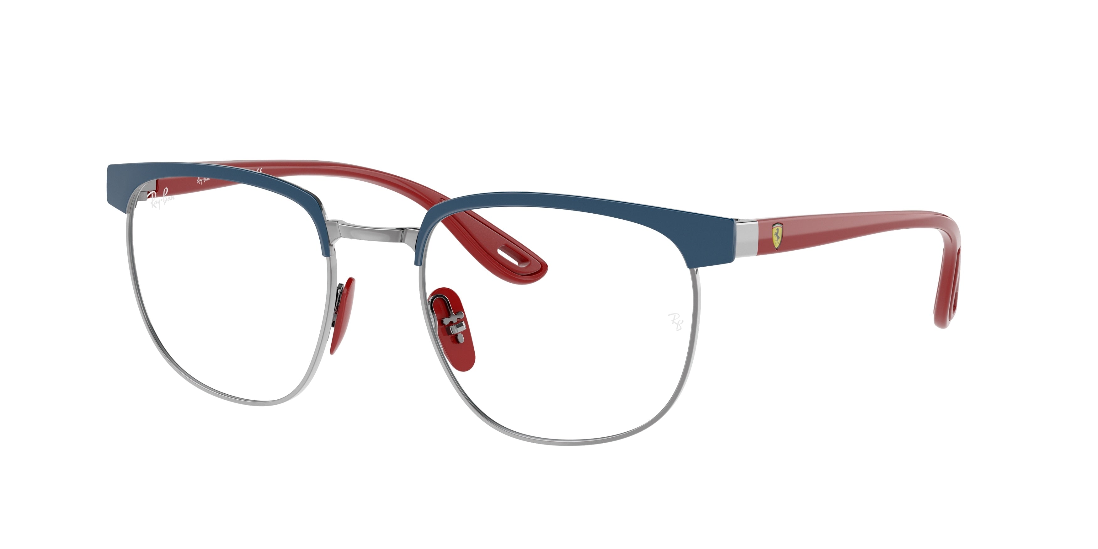 Ray-Ban Optical RX3698VM Square Eyeglasses  F072-Blue On Gunmetal 53-145-20 - Color Map Blue