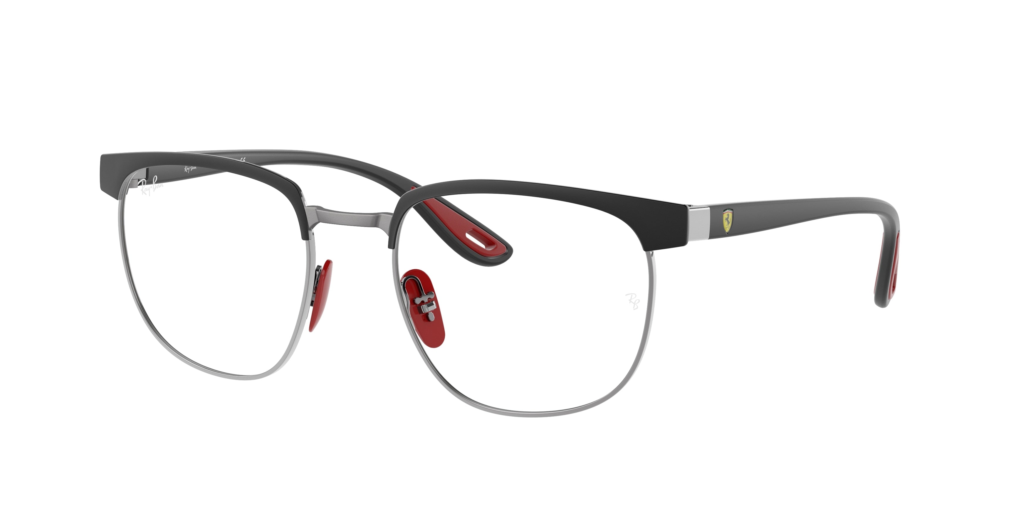 Ray-Ban Optical RX3698VM Square Eyeglasses  F073-Black On Gunmetal 53-145-20 - Color Map Black