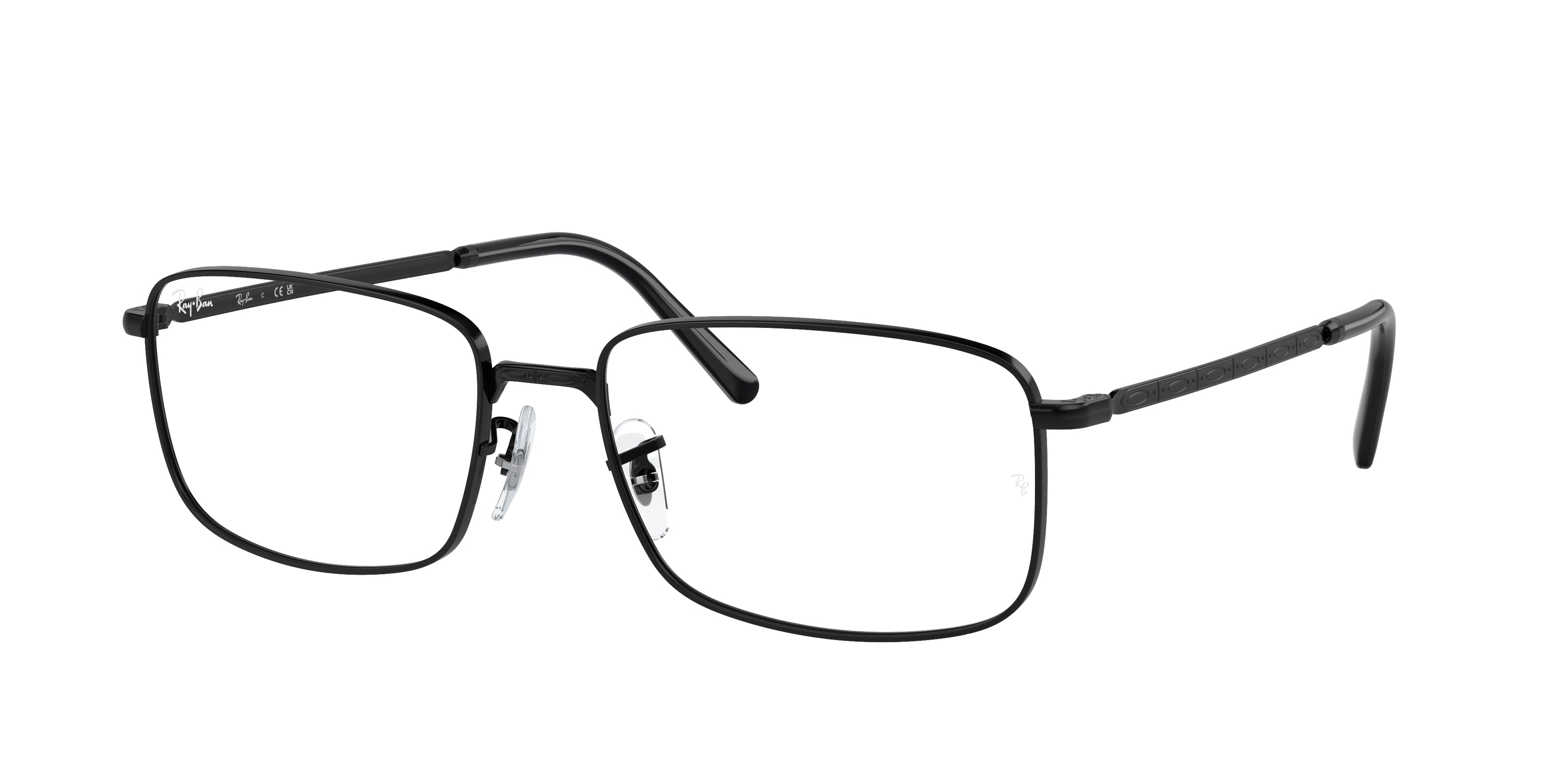 Ray-Ban Optical RX3717V Rectangle Eyeglasses  2509-Black 57-145-18 - Color Map Black