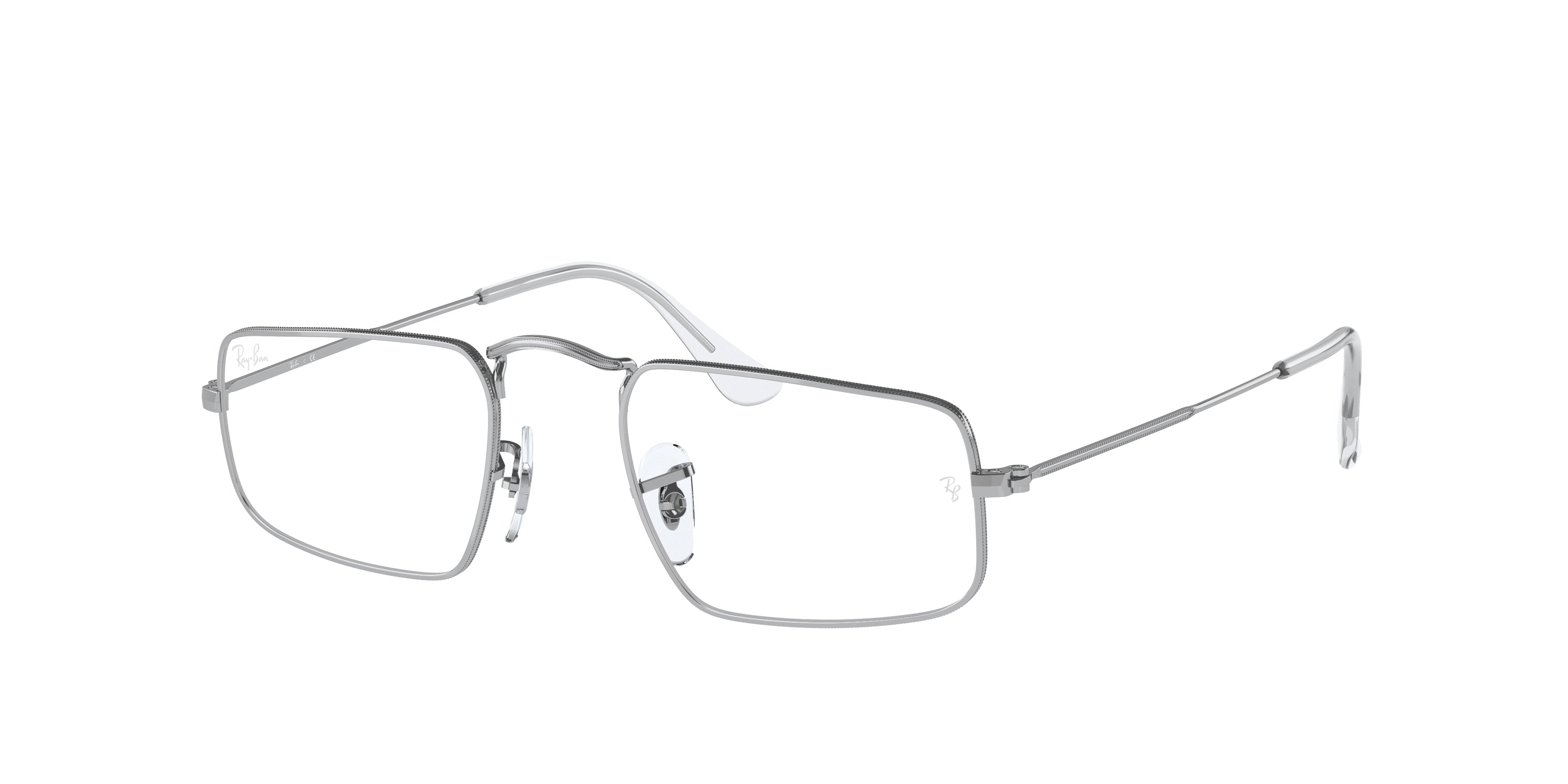 Ray-Ban Optical JULIE RX3957V Rectangle Eyeglasses  2501-Silver 49-145-20 - Color Map Silver