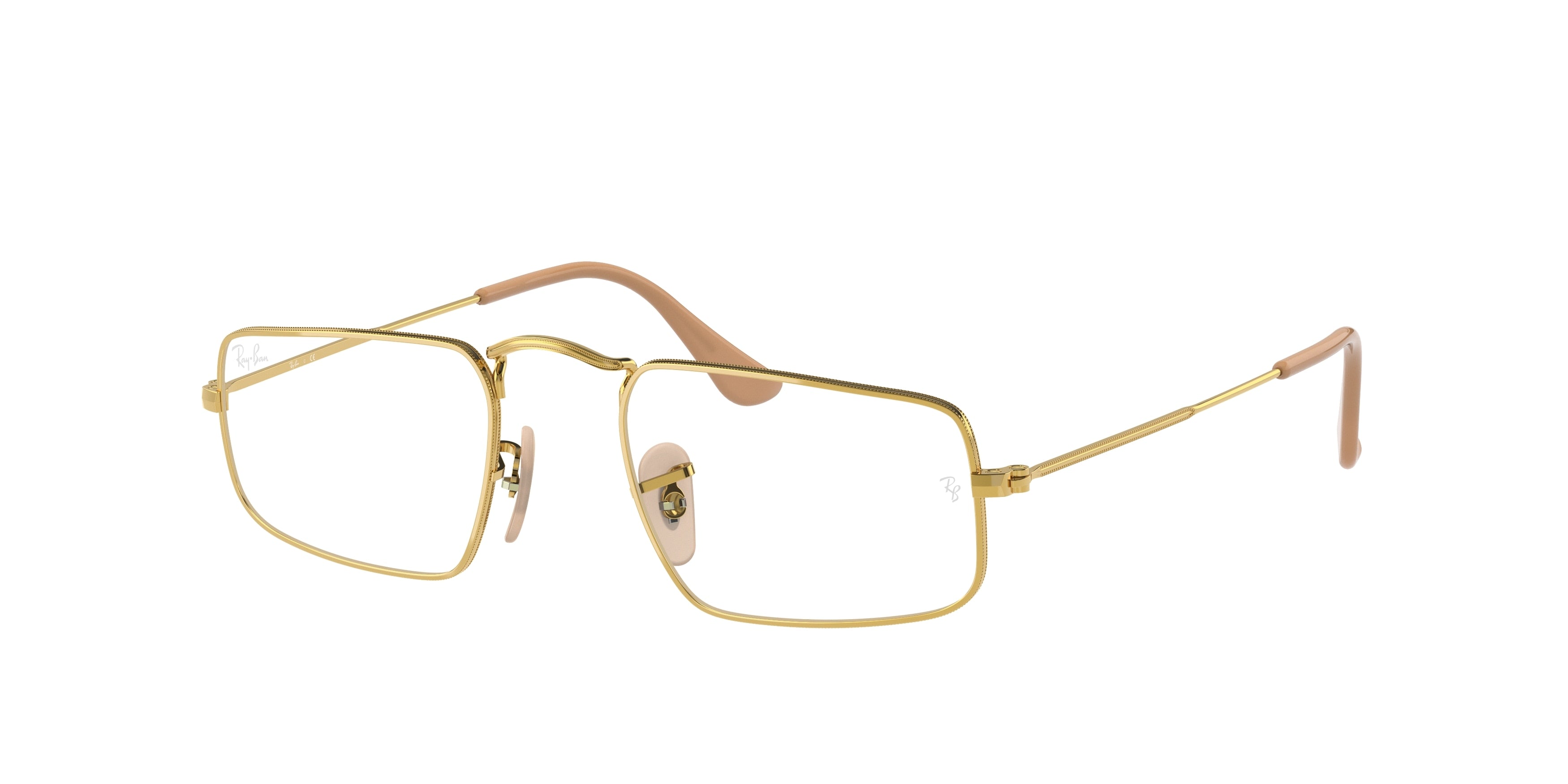 Ray-Ban Optical JULIE RX3957V Rectangle Eyeglasses  3086-Gold 46-140-20 - Color Map Gold