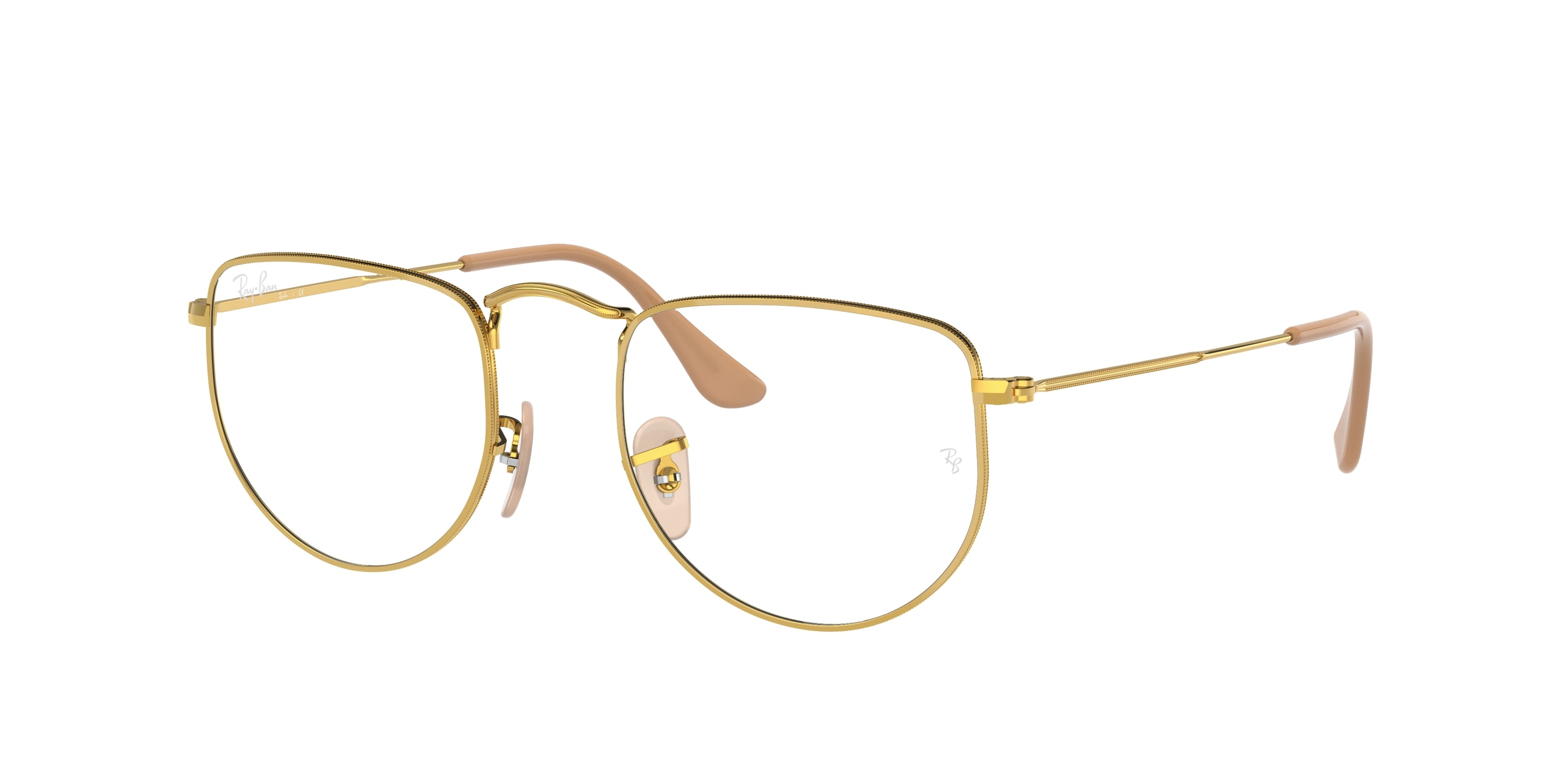Ray-Ban Optical ELON RX3958V Irregular Eyeglasses  3086-Gold 50-145-20 - Color Map Gold