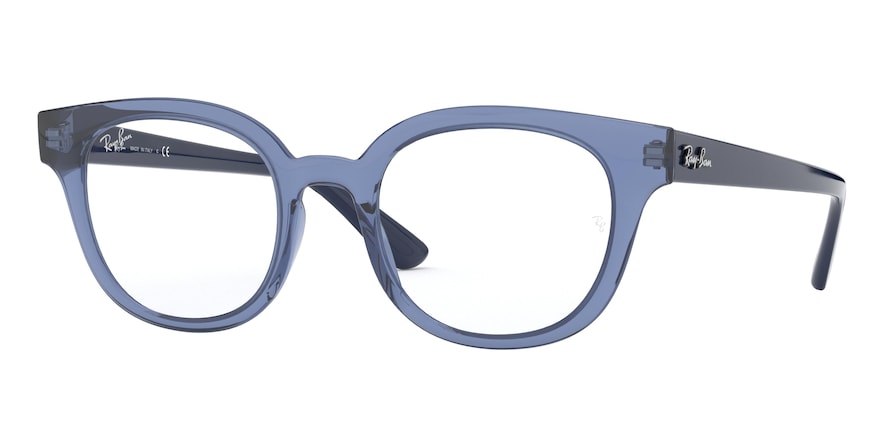 Ray-Ban Optical RX4324V Square Eyeglasses  5941-TRANSPARENT BLUE 50-21-150 - Color Map blue