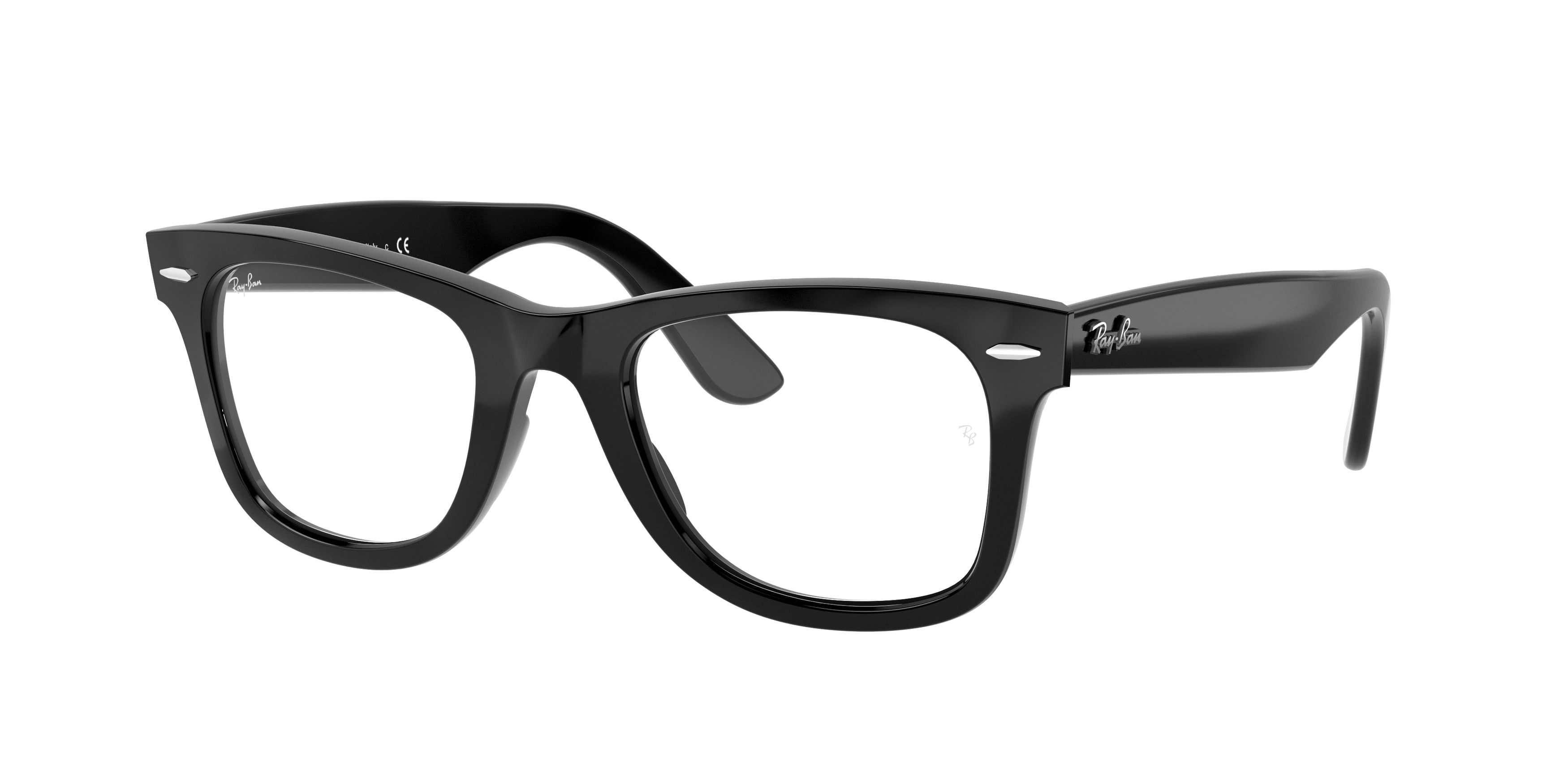 Ray-Ban Optical WAYFARER EASE RX4340V Square Eyeglasses  2000-Black 50-150-22 - Color Map Black