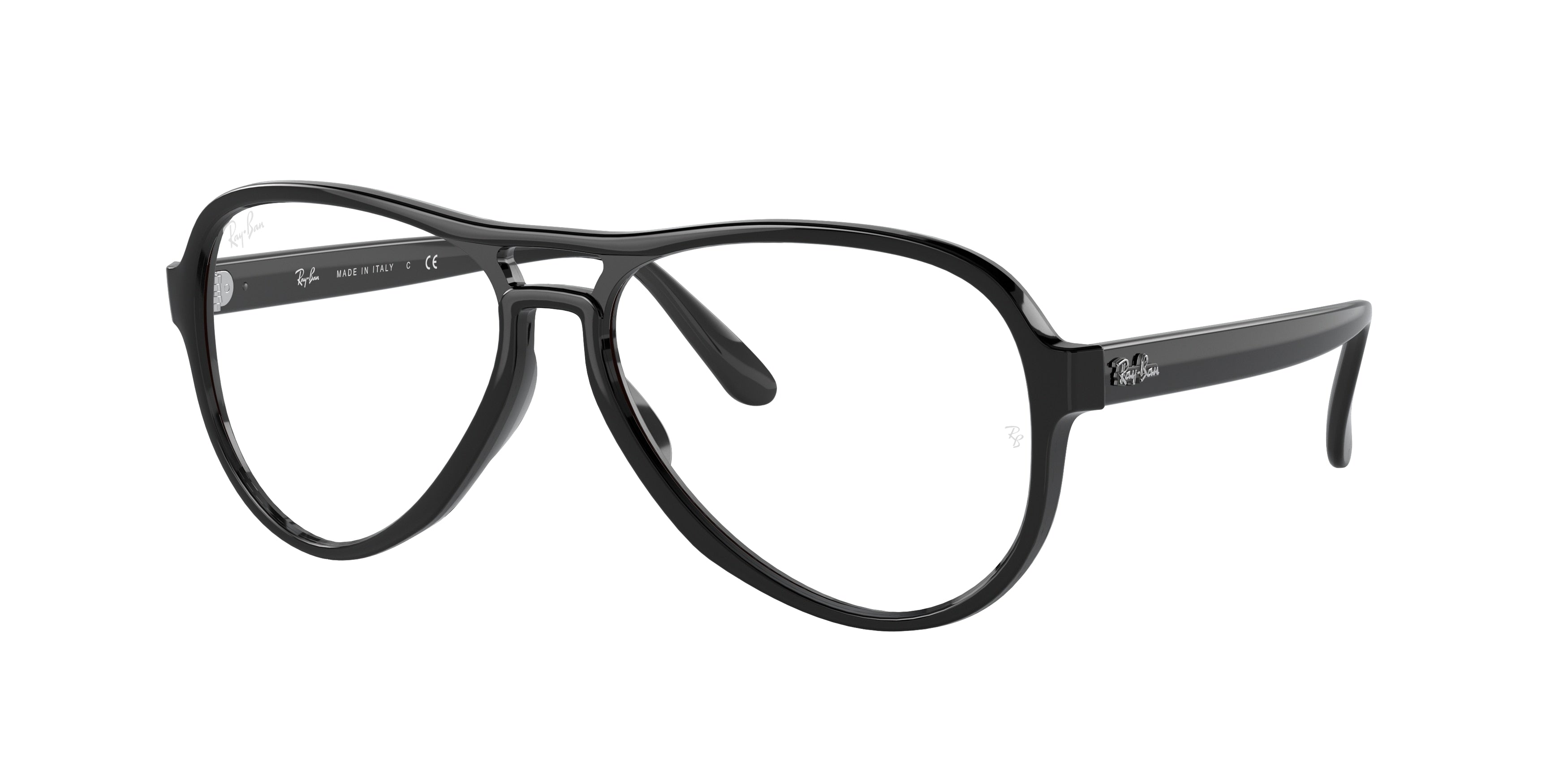 Ray-Ban Optical VAGABOND RX4355V Pilot Eyeglasses  2000-Black 54-140-15 - Color Map Black