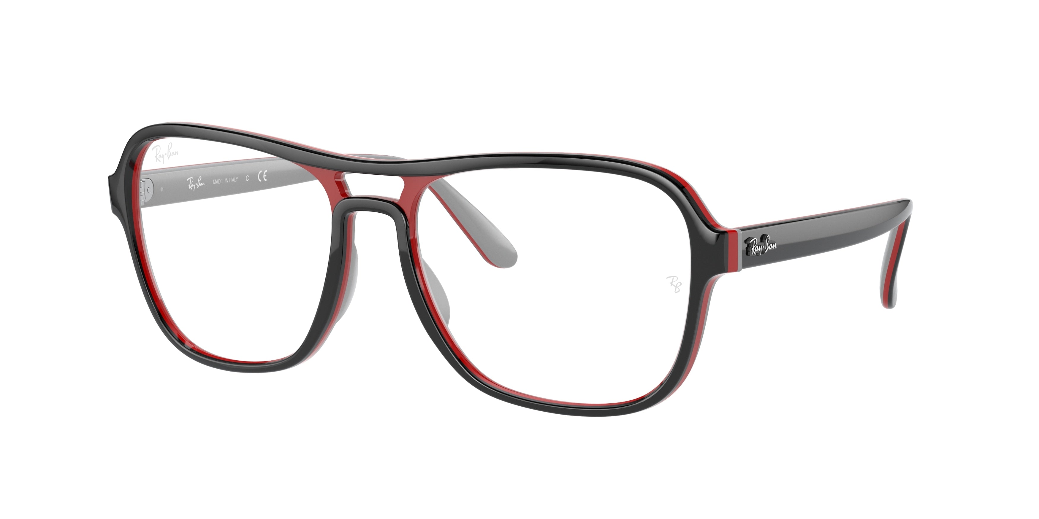 Ray-Ban Optical STATESIDE RX4356V Square Eyeglasses  8136-Black 57-140-17 - Color Map Black
