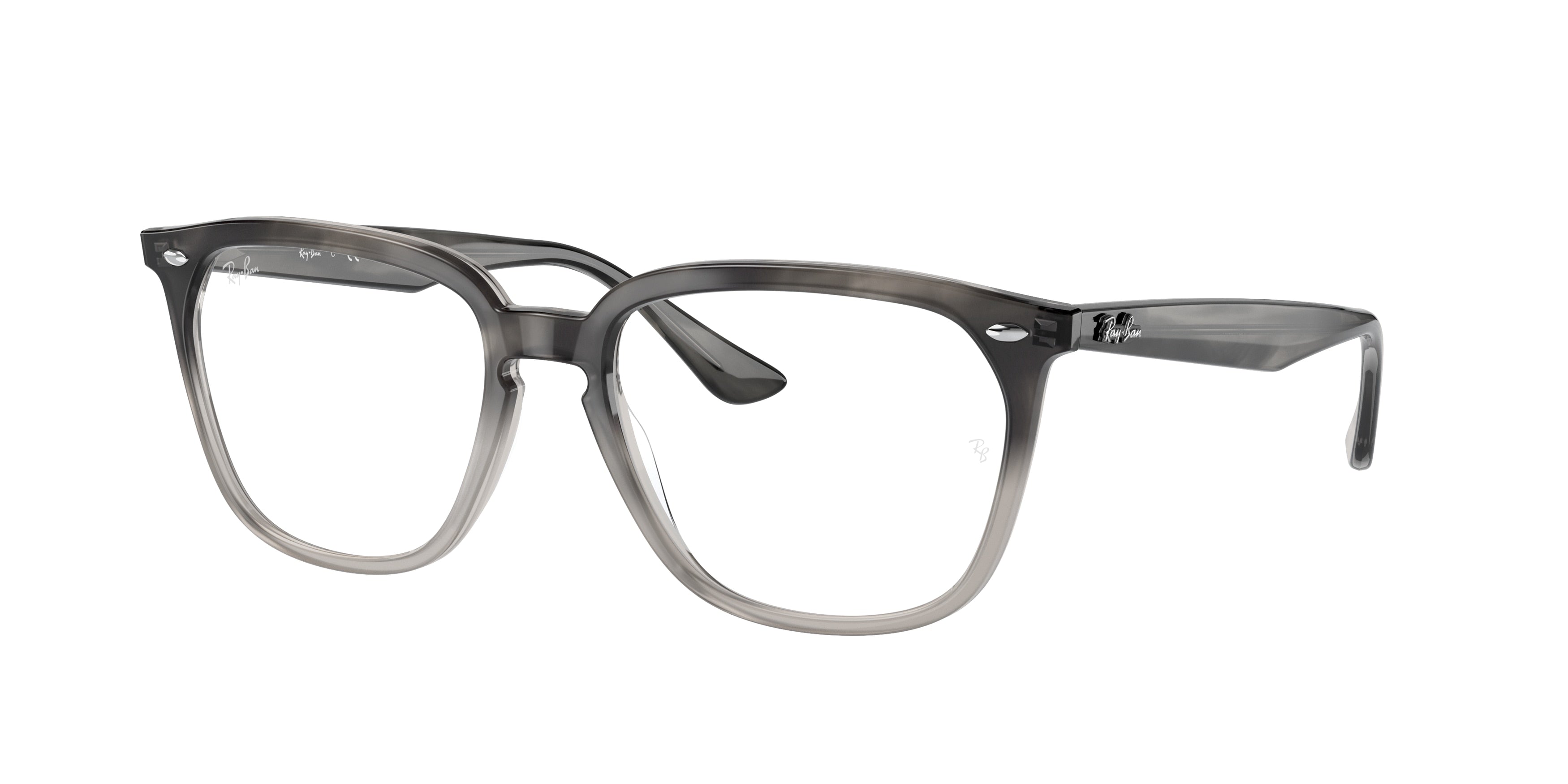 Ray-Ban Optical RX4362V Square Eyeglasses  8106-Grey Havana 53-145-18 - Color Map Grey