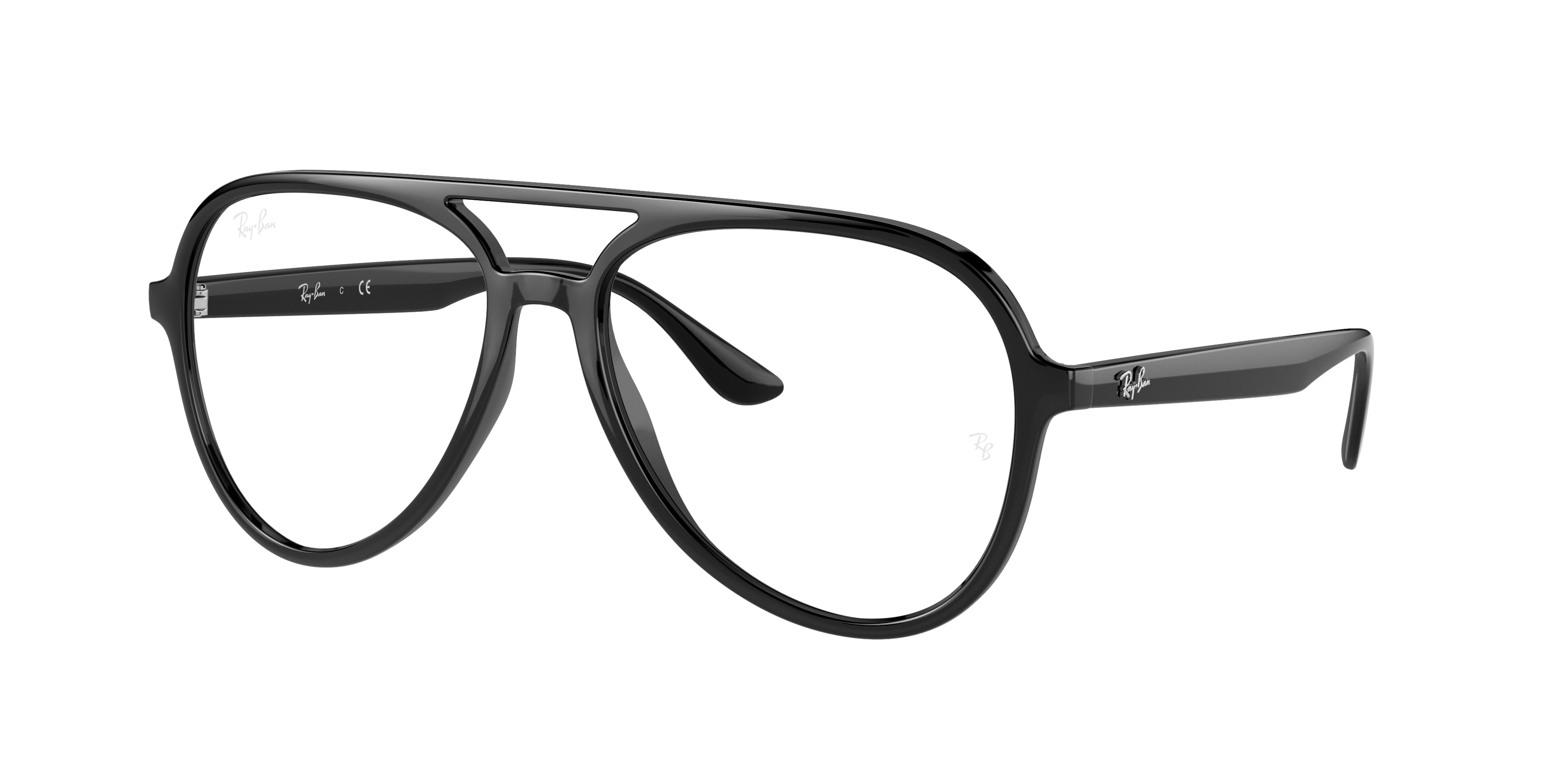 Ray-Ban Optical RX4376V Pilot Eyeglasses  2000-Black 57-145-16 - Color Map Black