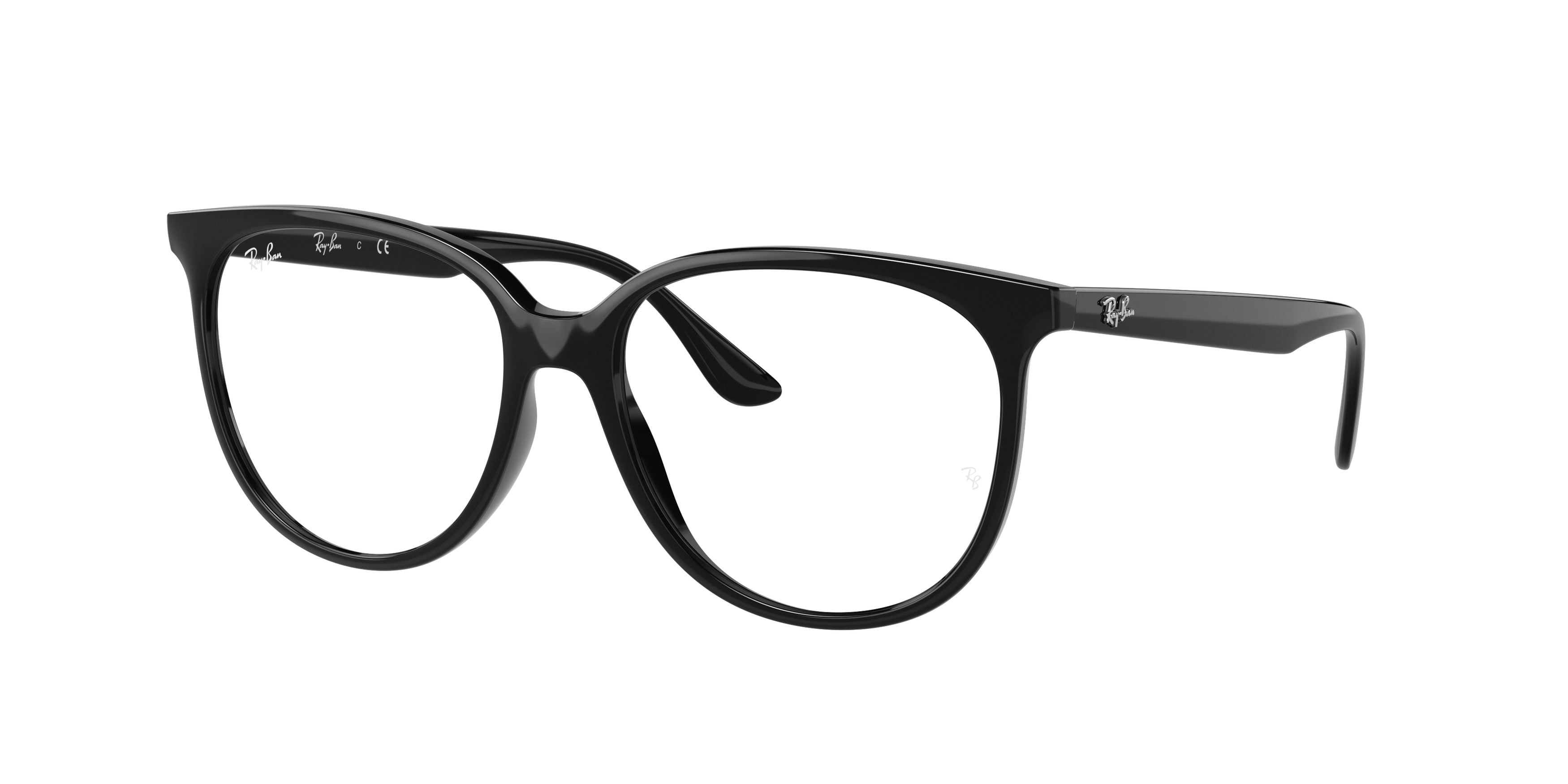 Ray-Ban Optical RX4378VF Square Eyeglasses  2000-Black 54-145-16 - Color Map Black