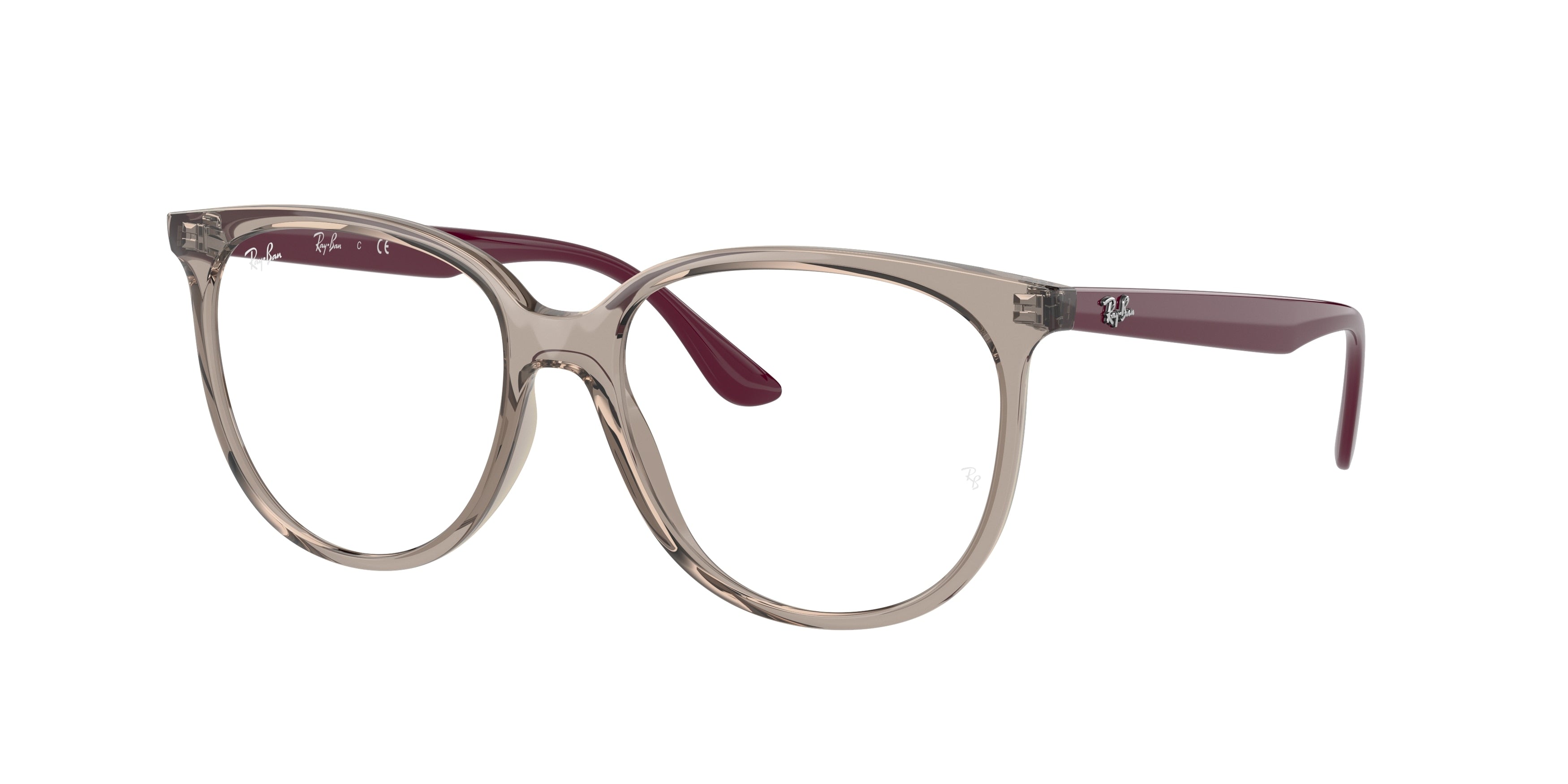 Ray-Ban Optical RX4378VF Square Eyeglasses  8083-Transparent Grey 54-145-16 - Color Map Grey
