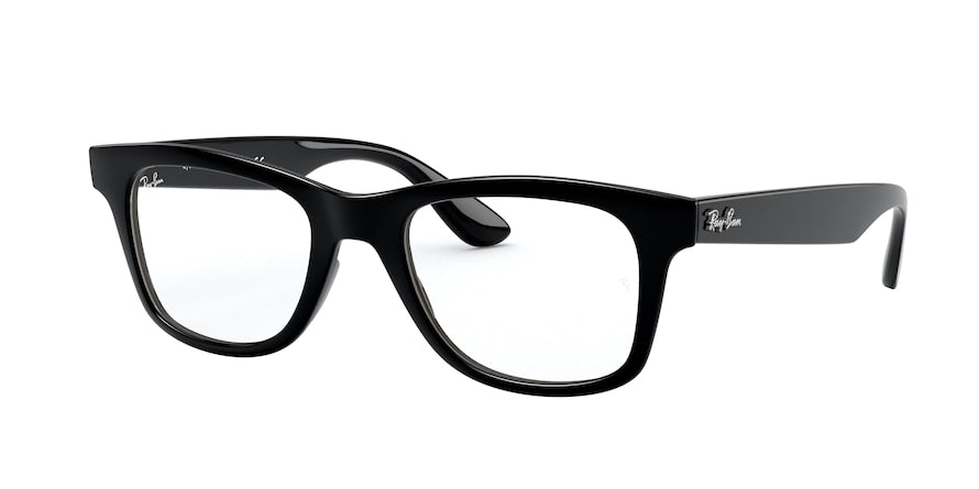 Ray-Ban Optical RX4640VF Square Eyeglasses  2000-SHINY BLACK 52-20-150 - Color Map black
