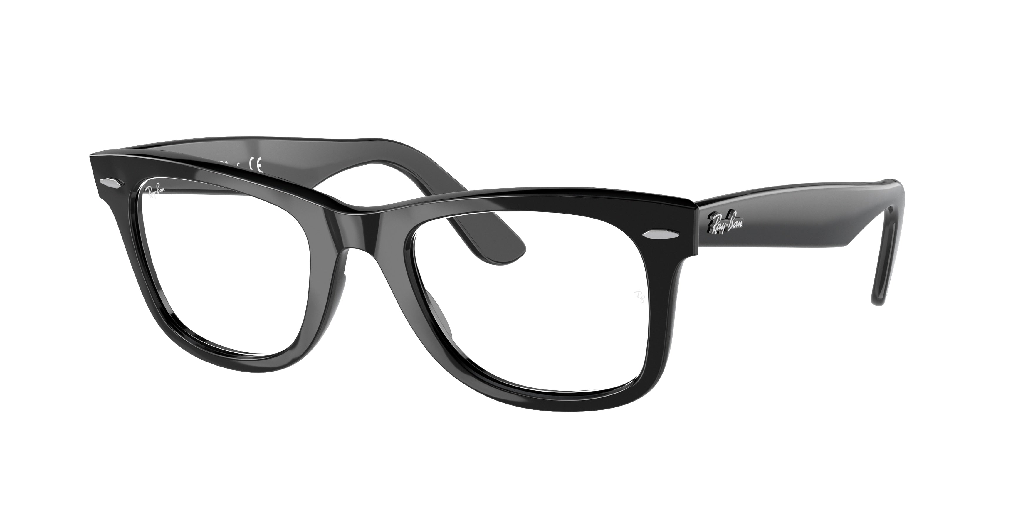 Ray-Ban Optical WAYFARER RX5121 Square Eyeglasses  2000-Black 50-150-22 - Color Map Black
