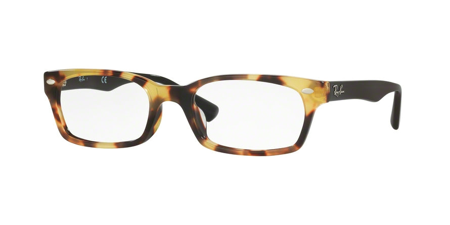 Ray-Ban Optical RX5150F Rectangle Eyeglasses  5608-YELLOW HAVANA 52-19-135 - Color Map havana