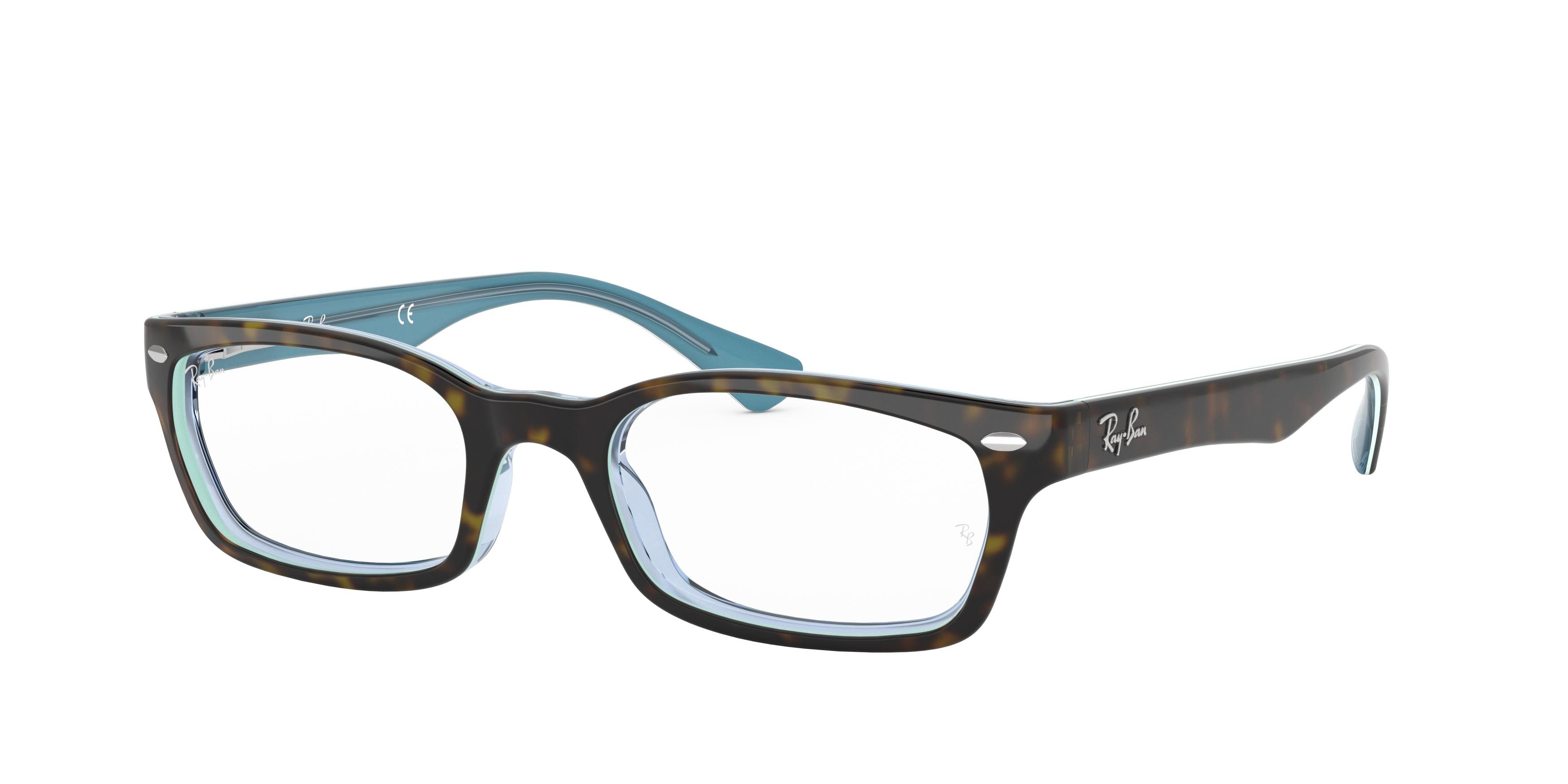 Ray-Ban Optical RX5150 Rectangle Eyeglasses  5023-Tortoise 50-135-19 - Color Map Tortoise