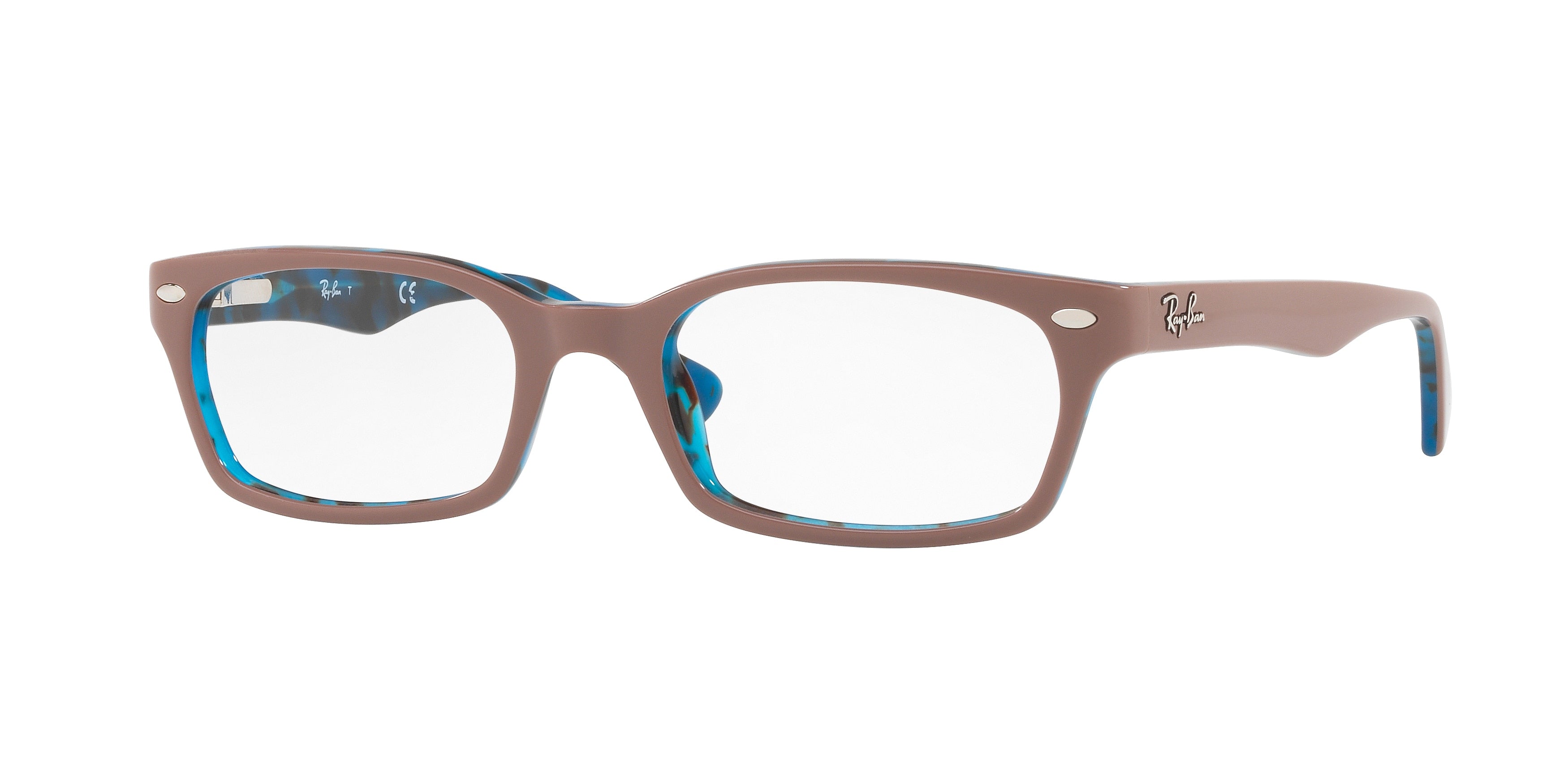 Ray-Ban Optical RX5150 Rectangle Eyeglasses  5715-Light Brown 50-135-19 - Color Map Brown