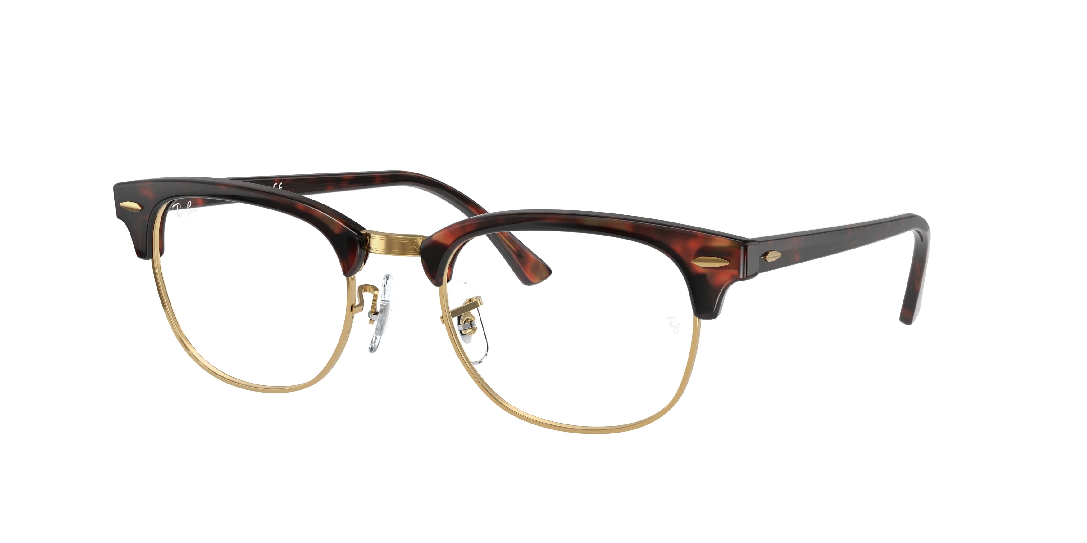 Ray-Ban Optical CLUBMASTER RX5154 Square Eyeglasses  8058-Tortoise 50-145-21 - Color Map Tortoise