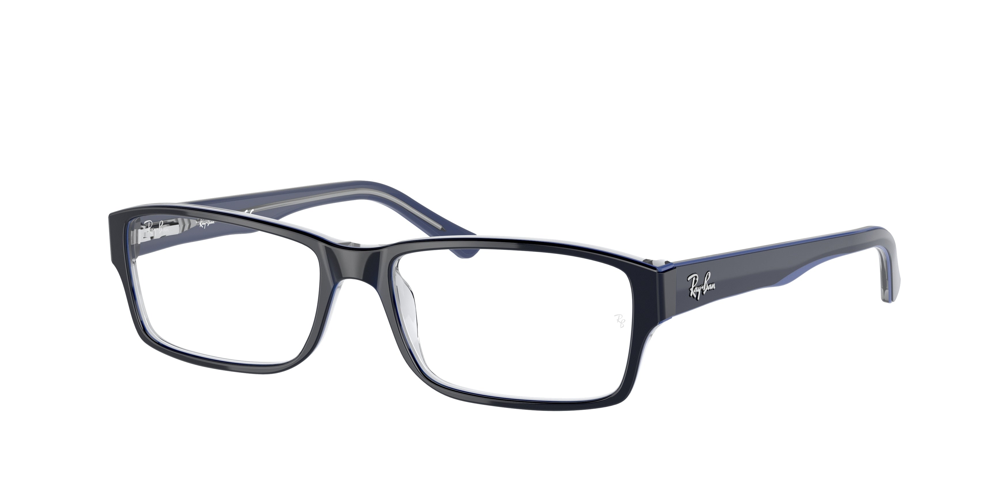 Ray-Ban Optical RX5169 Rectangle Eyeglasses  5815-Blue 54-140-16 - Color Map Blue
