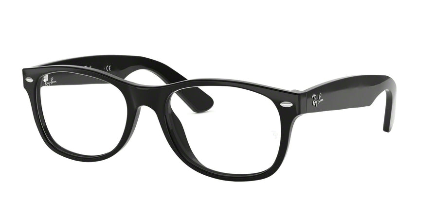 Ray-Ban Optical NEW WAYFARER RX5184F Square Eyeglasses  2000-BLACK 52-18-145 - Color Map black