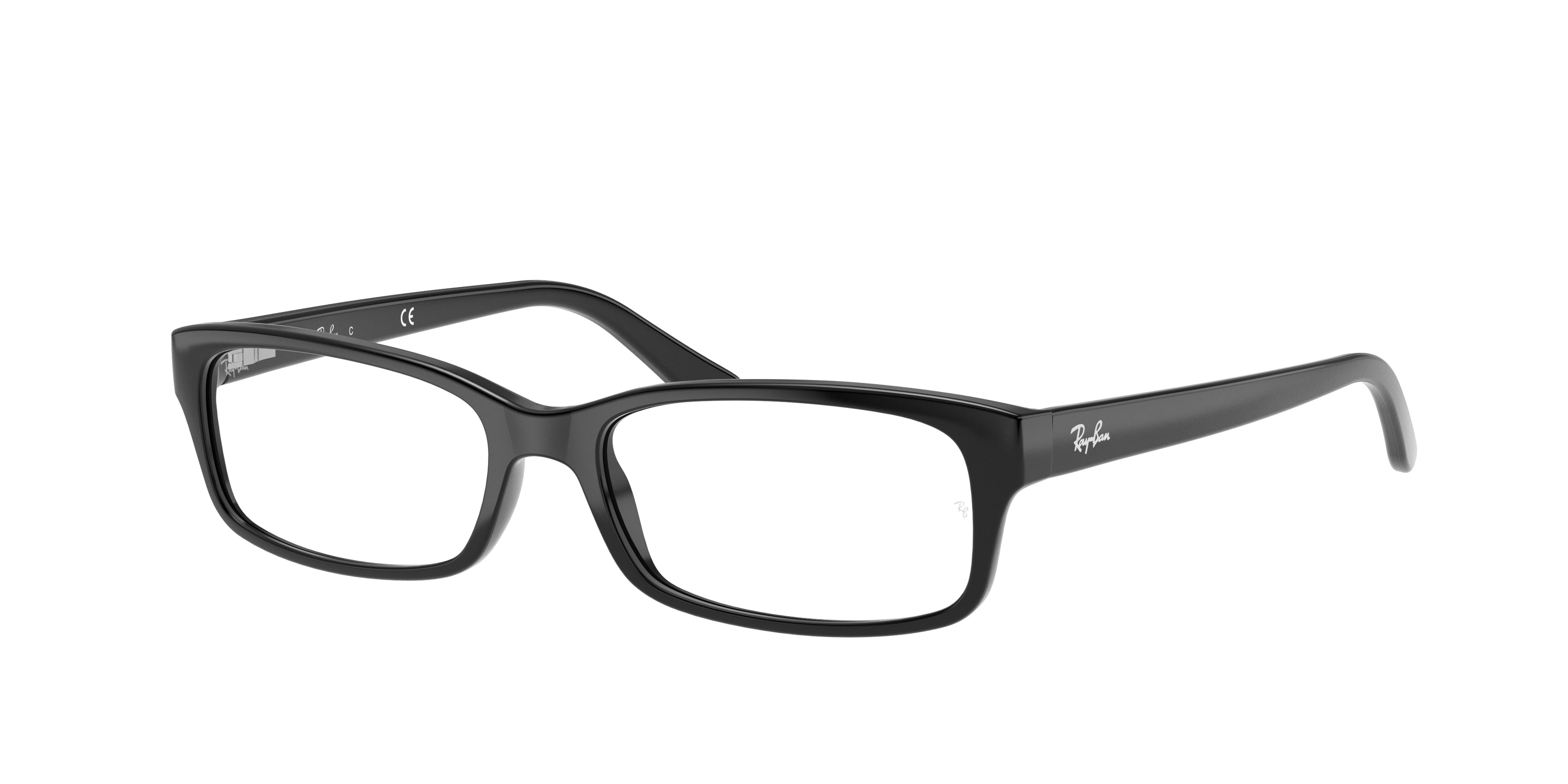 Ray-Ban Optical RX5187 Rectangle Eyeglasses  2000-Black 52-140-16 - Color Map Black