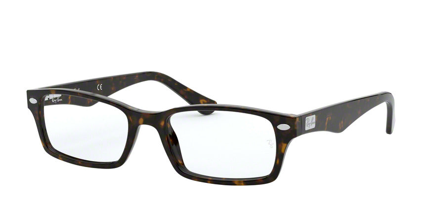 Ray-Ban Optical RX5206F Rectangle Eyeglasses  2012-DARK HAVANA 54-18-145 - Color Map black