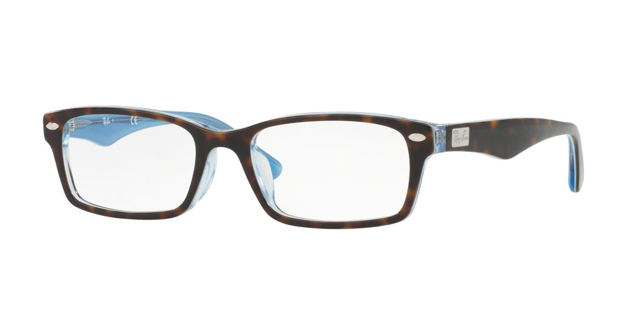 Ray-Ban Optical RX5206F Rectangle Eyeglasses  5023-TOP HAVANA ON TR AZURE 54-18-145 - Color Map havana