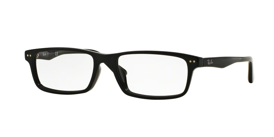 Ray-Ban Optical RX5277F Rectangle Eyeglasses  2000-BLACK 54-17-140 - Color Map black