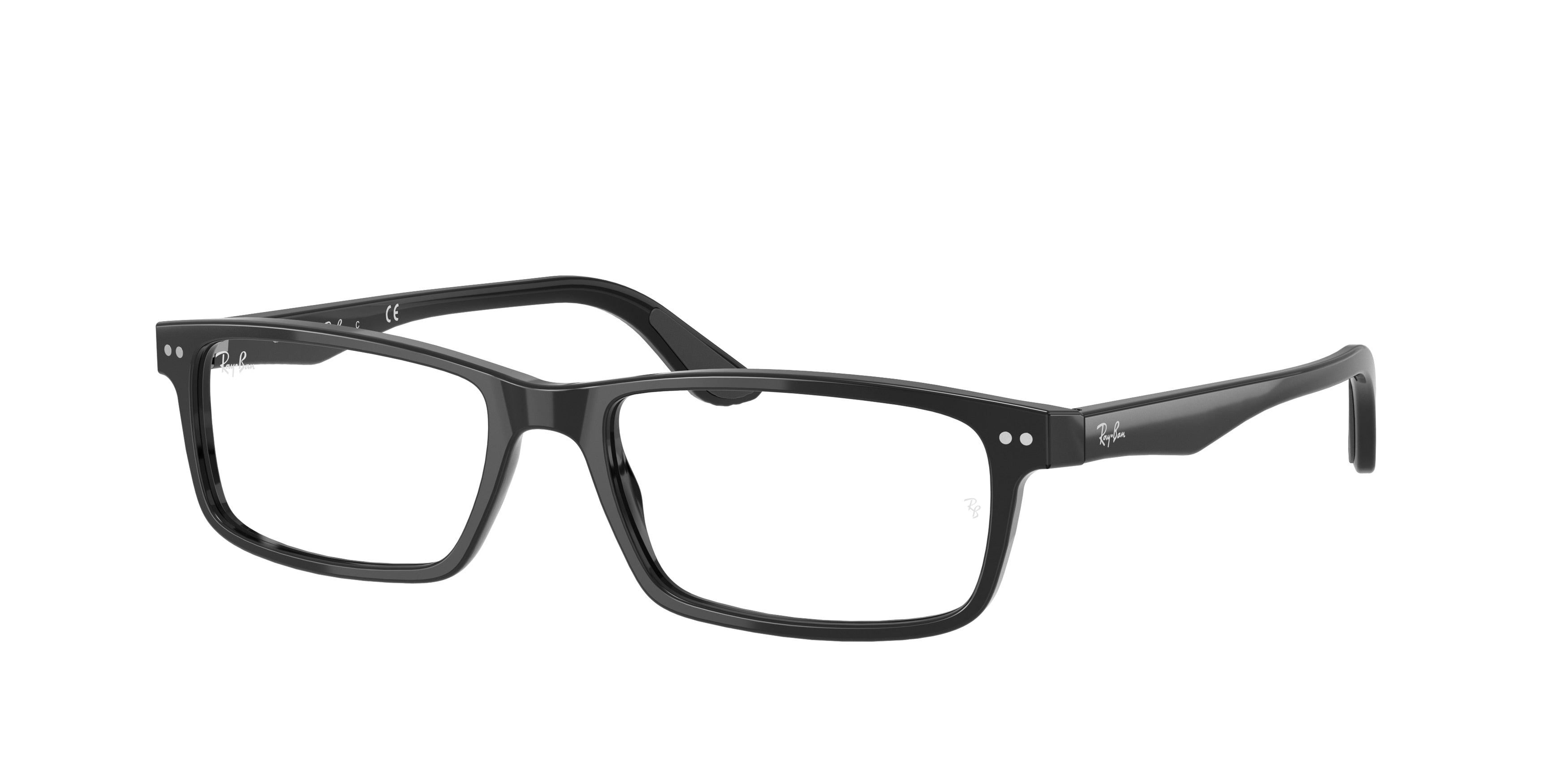 Ray-Ban Optical RX5277 Rectangle Eyeglasses  2000-Black 54-140-17 - Color Map Black