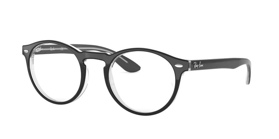 Ray-Ban Optical RX5283F Phantos Eyeglasses  2034-TOP BLACK ON TRANSPARENT 51-21-145 - Color Map black