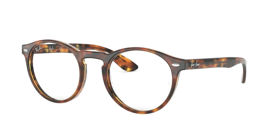 Ray-Ban Optical RX5283F Phantos Eyeglasses  5675-TOP HAVANA BROWN/YELLOW 51-21-145 - Color Map brown