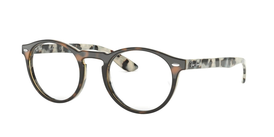 Ray-Ban Optical RX5283F Phantos Eyeglasses  5676-TOP HAVANA BROWN/HAVANA BEIGE 51-21-145 - Color Map beige