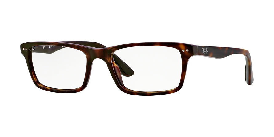 Ray-Ban Optical RX5288 Rectangle Eyeglasses  2012-DARK HAVANA 52-18-140 - Color Map havana