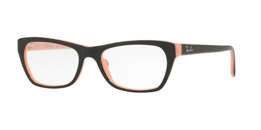 Ray-Ban Optical RX5298 Butterfly Eyeglasses  5024-TOP BLACK ON PINK 51-17-135 - Color Map black