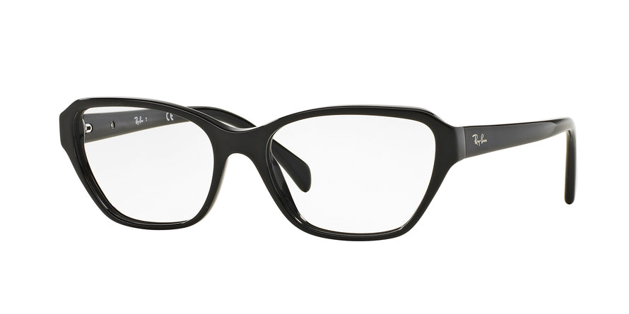 Ray-Ban Optical RX5341 Cat Eye Eyeglasses  2000-SHINY BLACK 53-17-135 - Color Map black