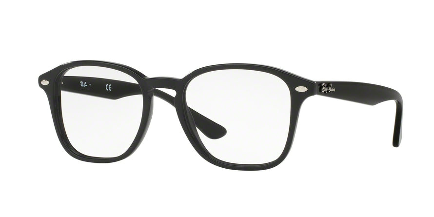 Ray-Ban Optical RX5352 Square Eyeglasses  2000-SHINY BLACK 50-19-145 - Color Map black