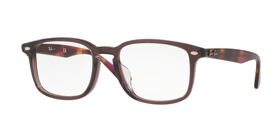 Ray-Ban Optical RX5353F Square Eyeglasses  5628-OPAL BROWN 54-19-145 - Color Map brown