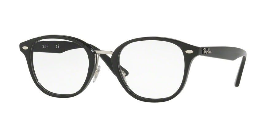 Ray-Ban Optical RX5355 Square Eyeglasses  2000-SHINY BLACK 50-21-145 - Color Map black