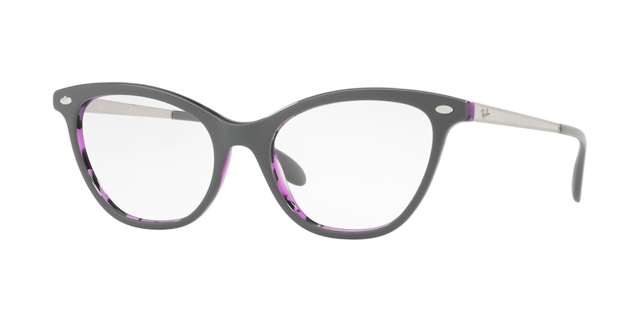 Ray-Ban Optical RX5360 Butterfly Eyeglasses  5718-TOP GREY ON HAVANA VIOLET 54-18-145 - Color Map grey