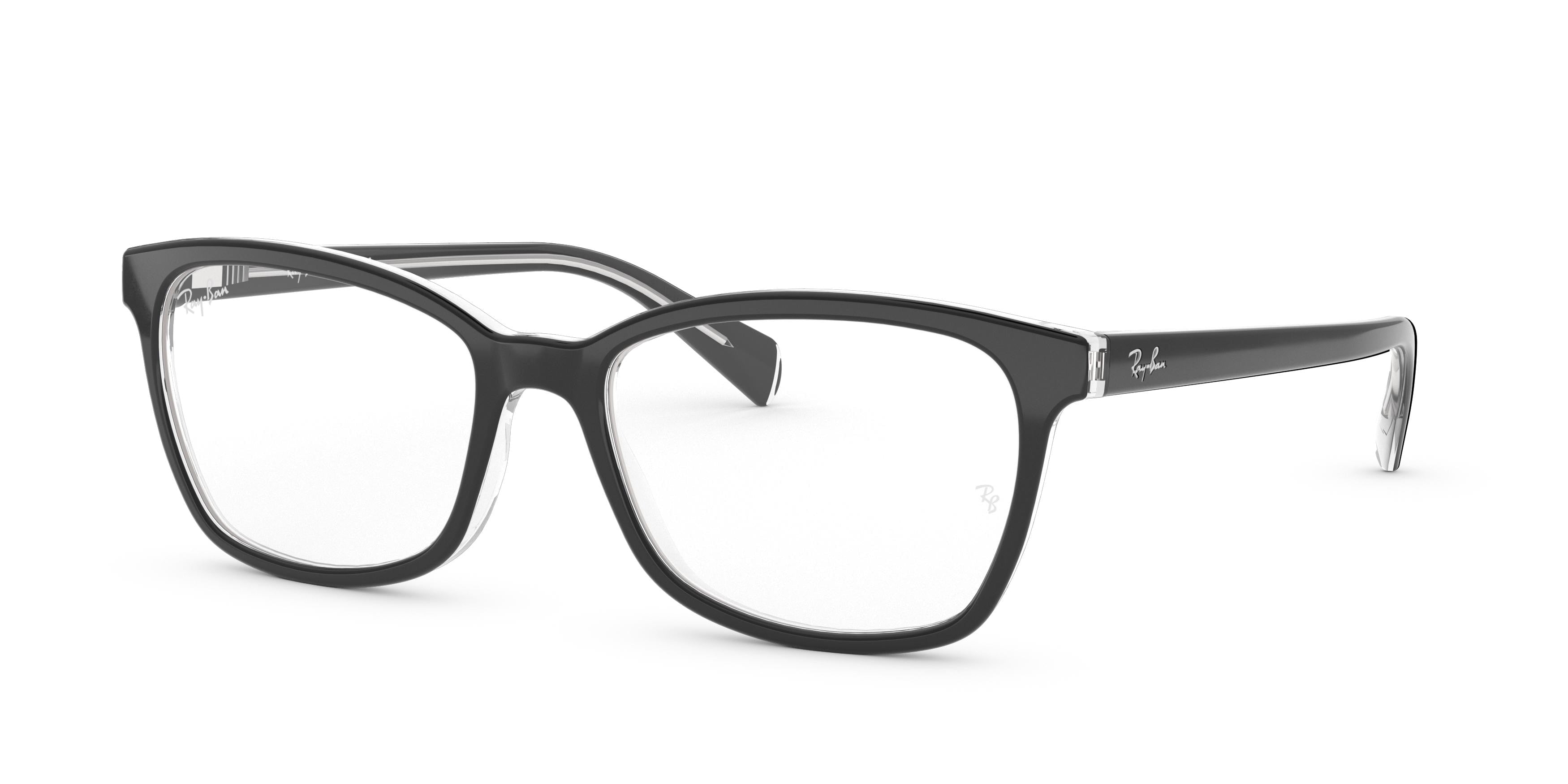 Ray-Ban Optical RX5362 Butterfly Eyeglasses  2034-Black On Transparent 54-140-17 - Color Map Black
