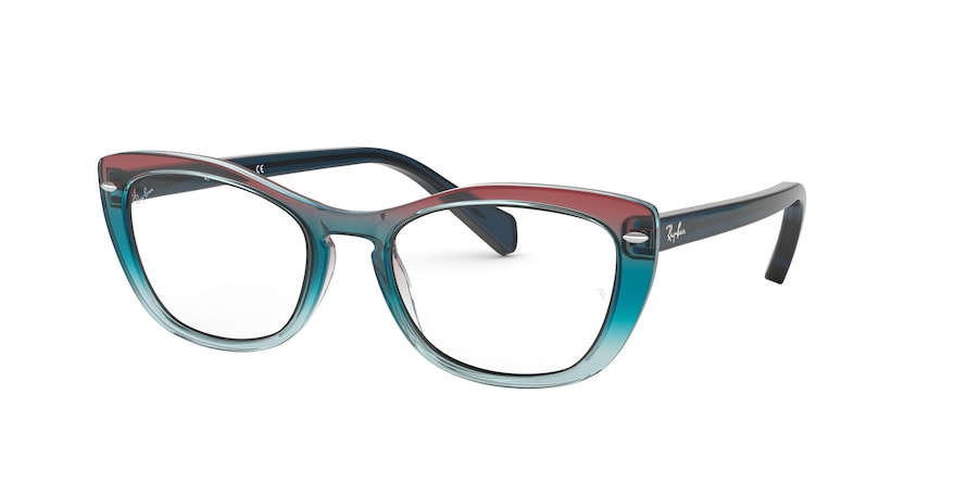 Ray-Ban Optical RX5366 Butterfly Eyeglasses  5834-TRIGRADIENT BLUE/RED/AZURE 54-18-140 - Color Map blue