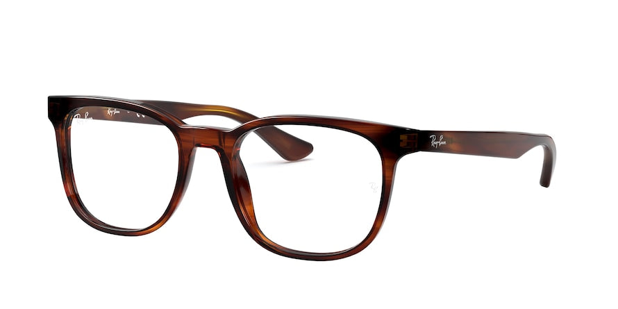 Ray-Ban Optical RX5369F Square Eyeglasses  2144-STRIPED HAVANA 54-18-145 - Color Map havana