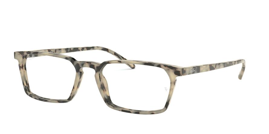 Ray-Ban Optical RX5372 Rectangle Eyeglasses  5878-HAVANA BEIGE 54-18-145 - Color Map light brown