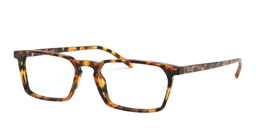 Ray-Ban Optical RX5372 Rectangle Eyeglasses  5880-HAVANA RED 52-18-145 - Color Map red
