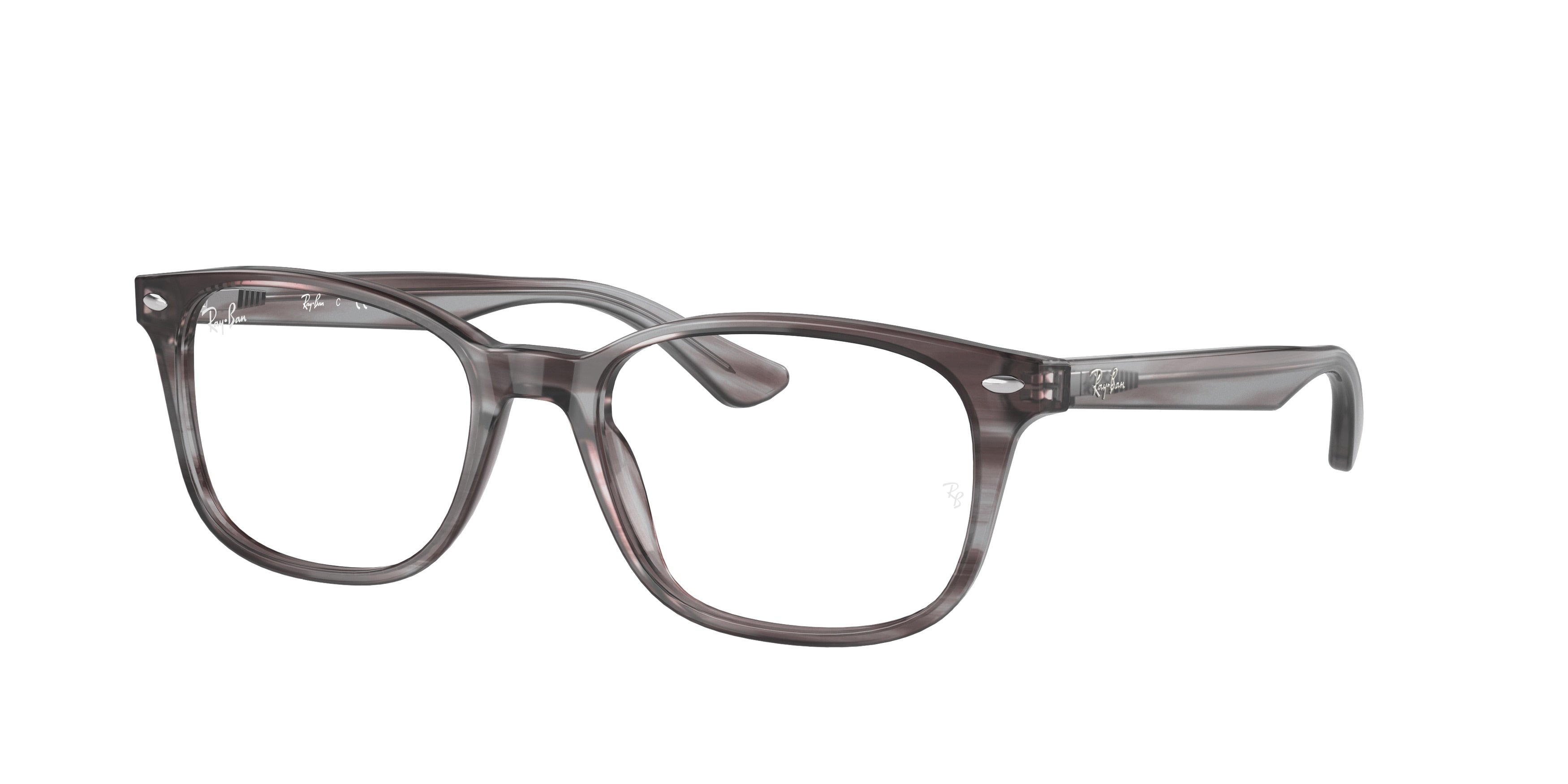 Ray-Ban Optical RX5375 Square Eyeglasses  8055-Striped Grey 53-145-18 - Color Map Grey