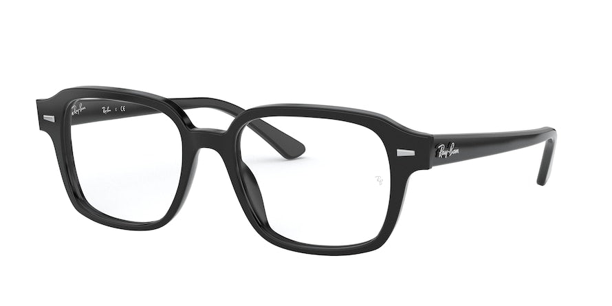 Ray-Ban Optical RX5382 Square Eyeglasses  2000-SHINY BLACK 52-18-150 - Color Map black
