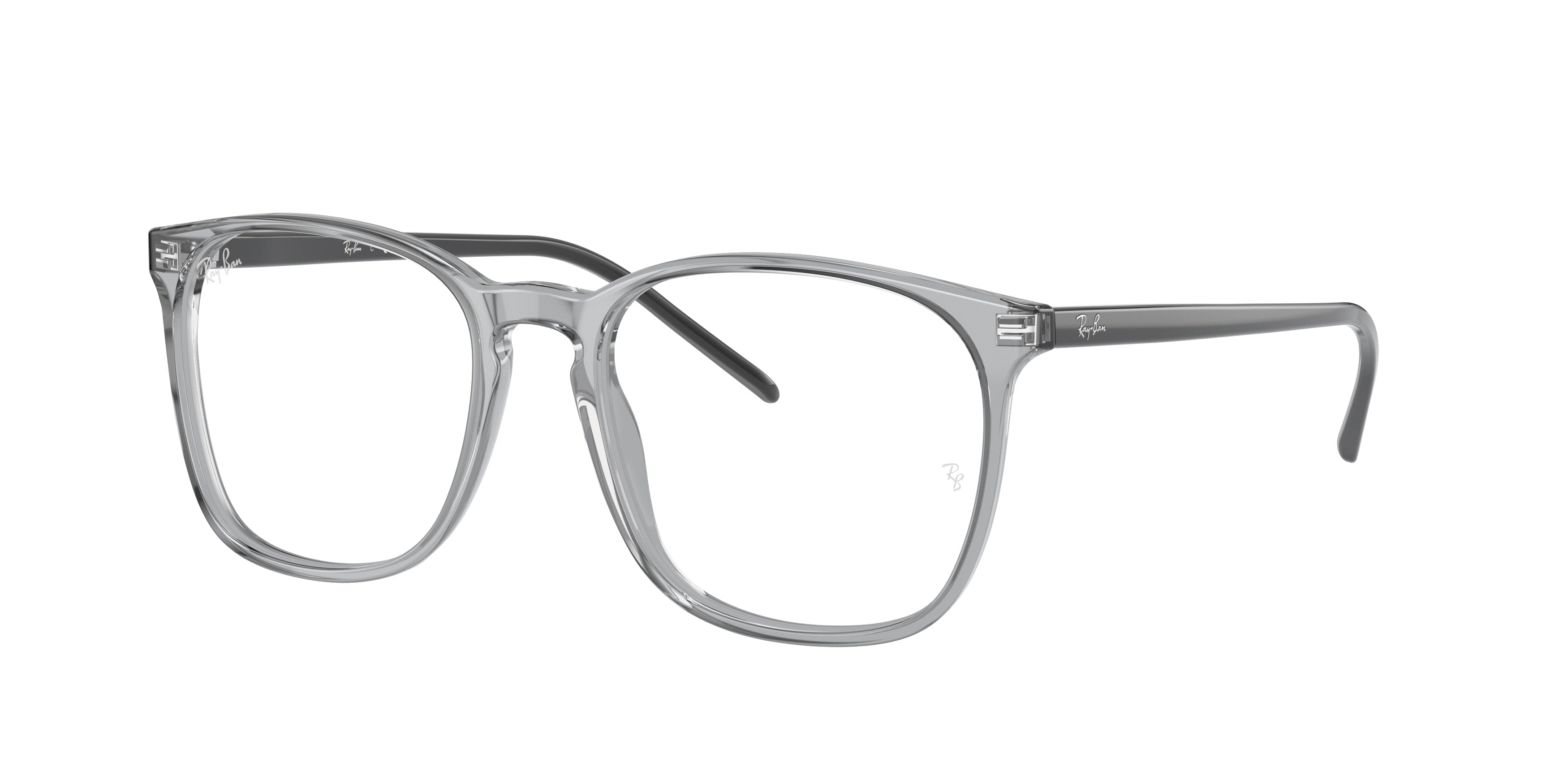 Ray-Ban Optical RX5387F Square Eyeglasses  8140-Transparent Grey 54-150-18 - Color Map Grey