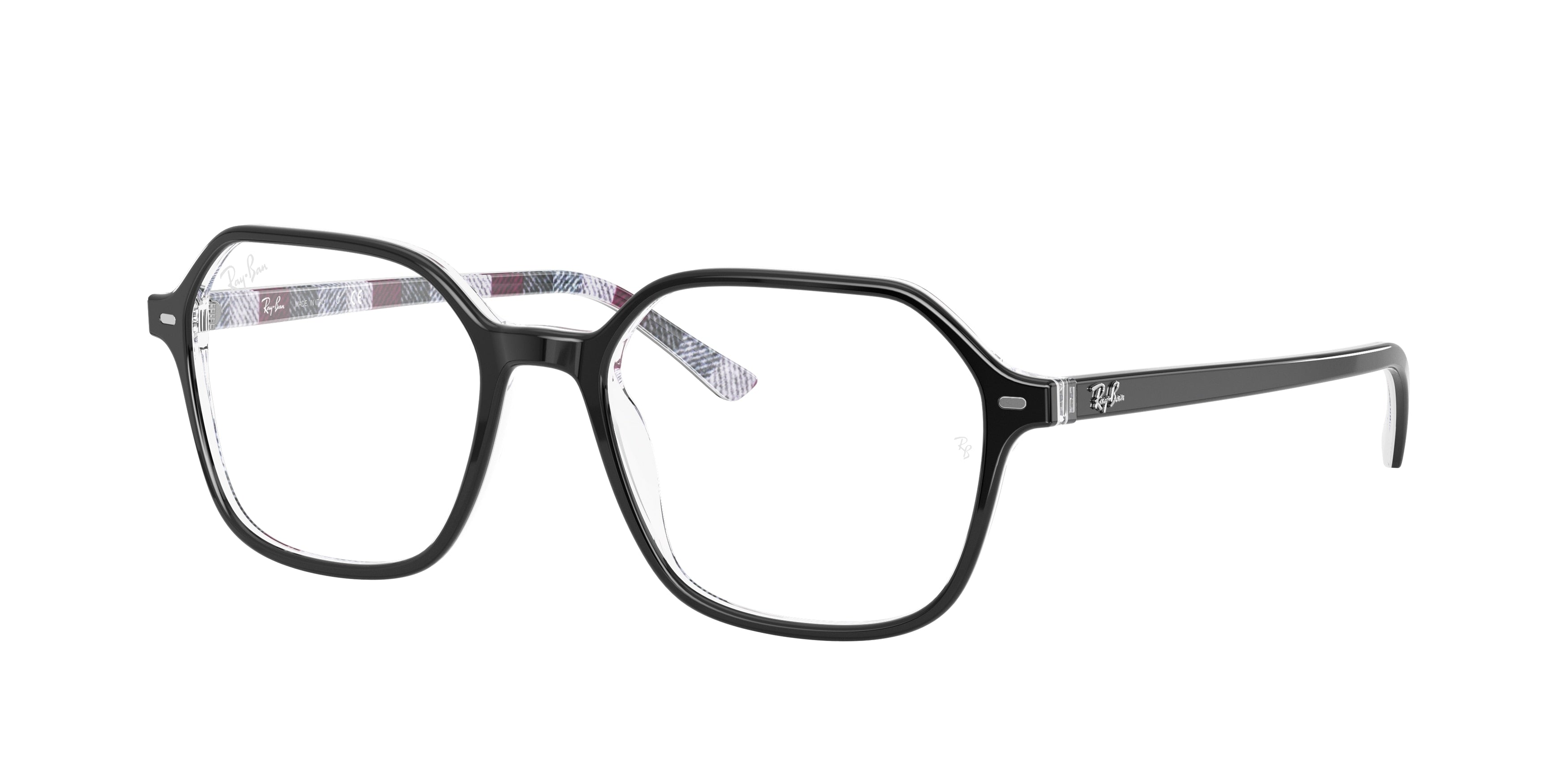 Ray-Ban Optical JOHN RX5394 Square Eyeglasses  8089-Black 51-145-18 - Color Map Black