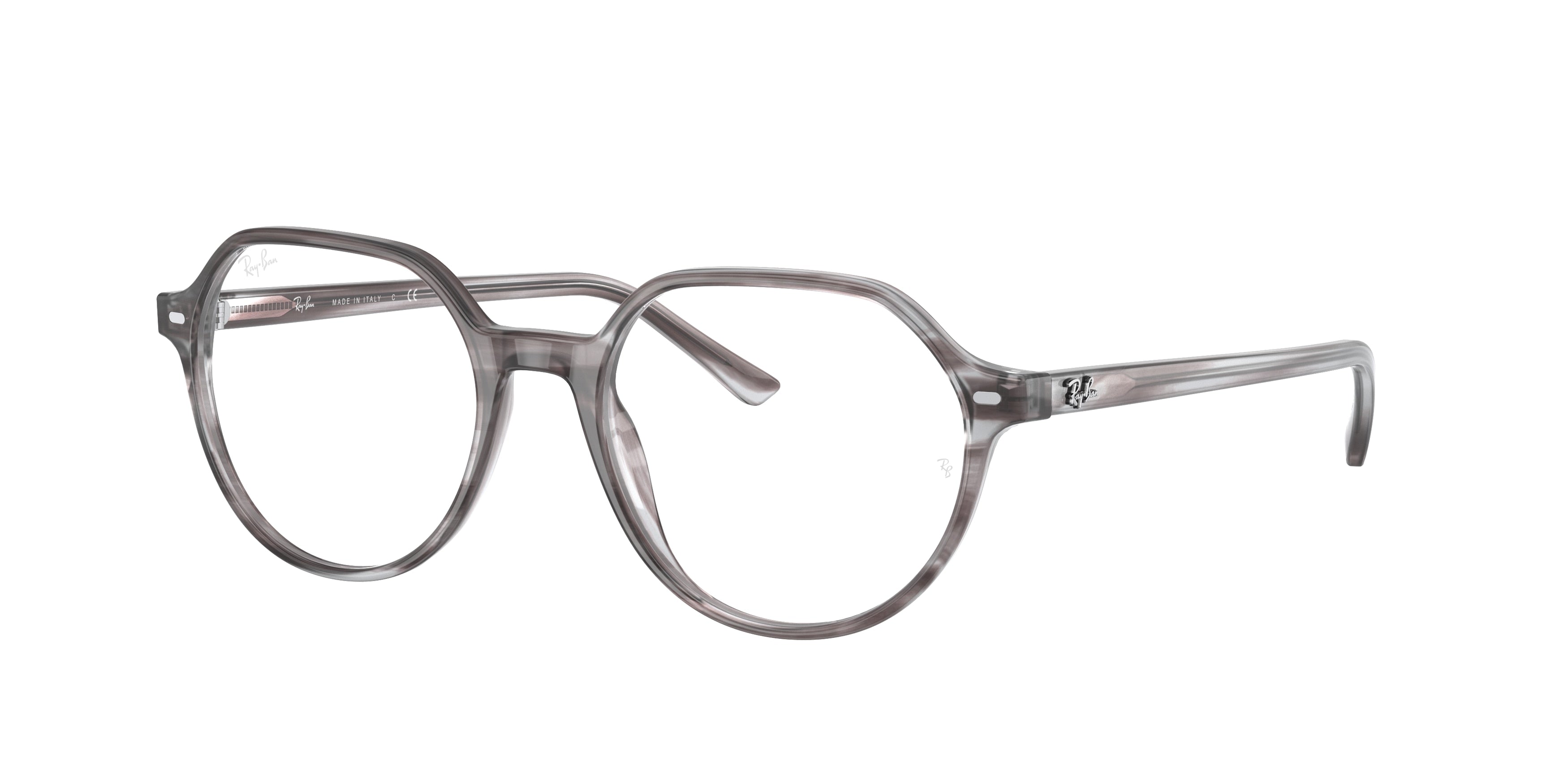 Ray-Ban Optical THALIA RX5395 Square Eyeglasses  8055-Striped Grey 51-145-18 - Color Map Grey
