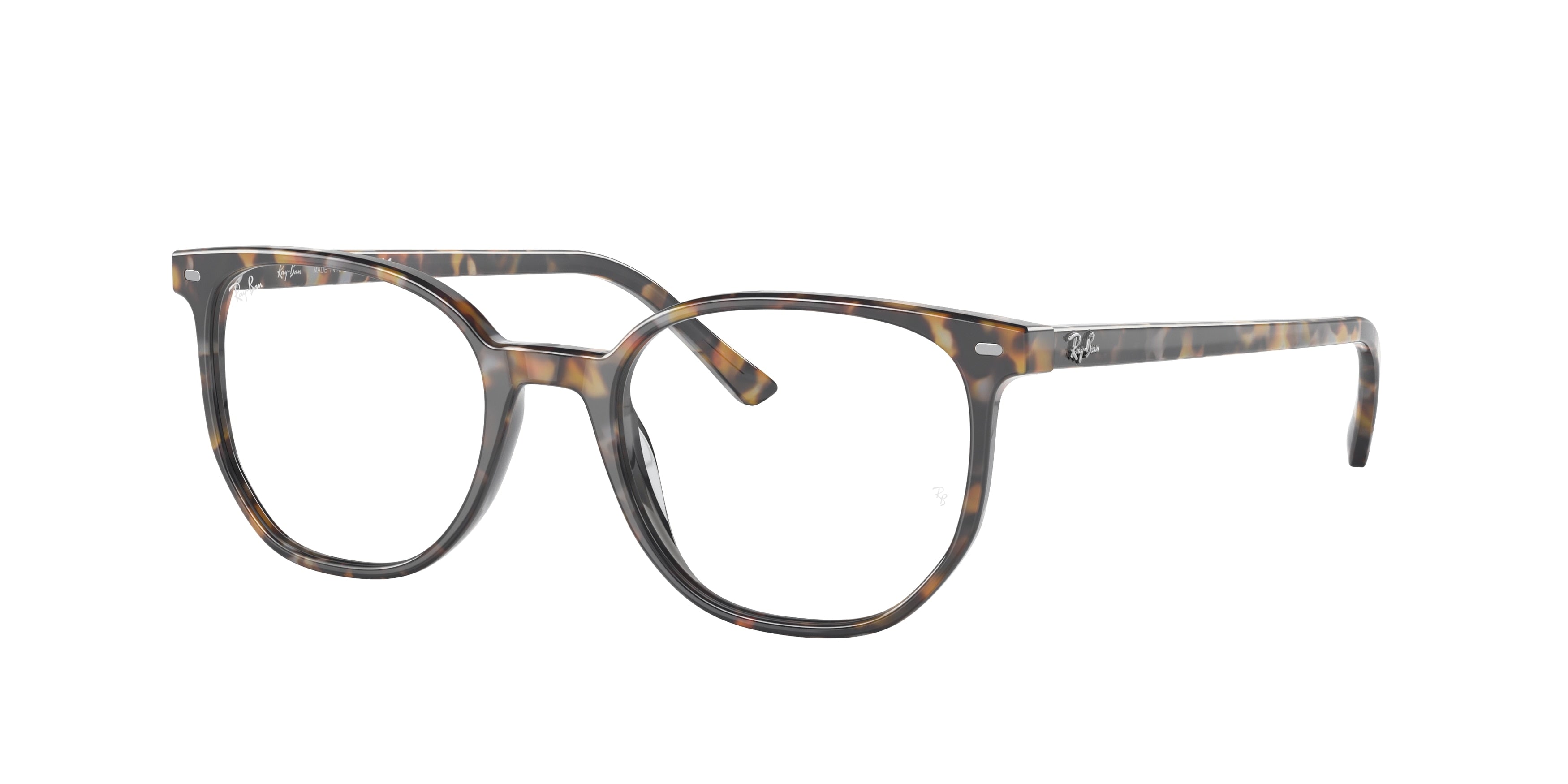 Ray-Ban Optical ELLIOT RX5397 Irregular Eyeglasses  8173-Brown Grey Havana 52-145-19 - Color Map Brown
